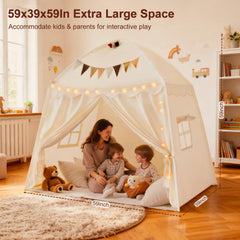 Hiromeco teepee playhouse with Christmas decor kit adds seasonal fun to playtime