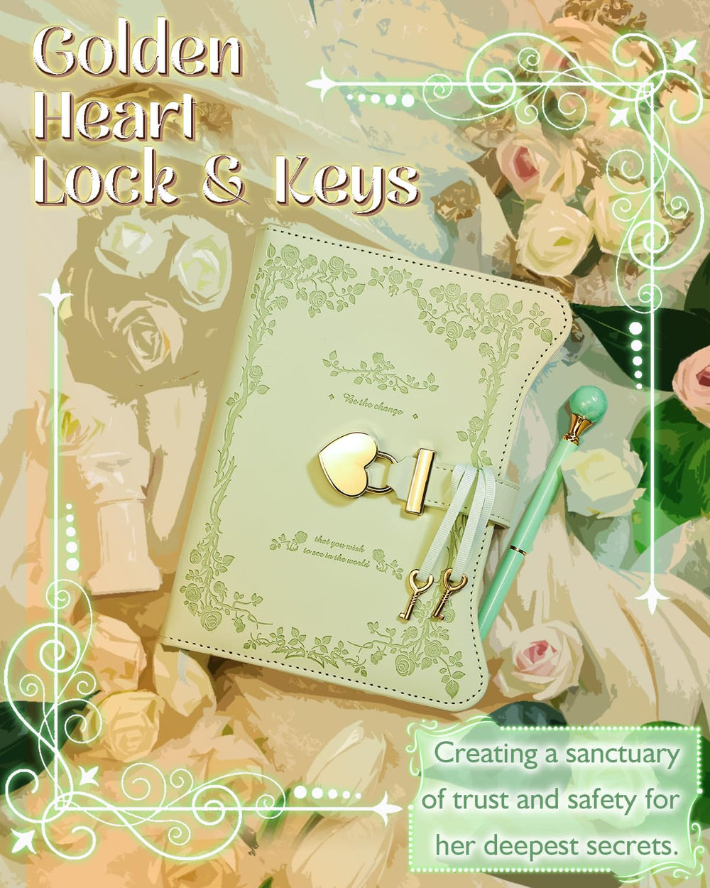 Hi!SCI diary uses premium faux leather and soft padding for a luxe feel.