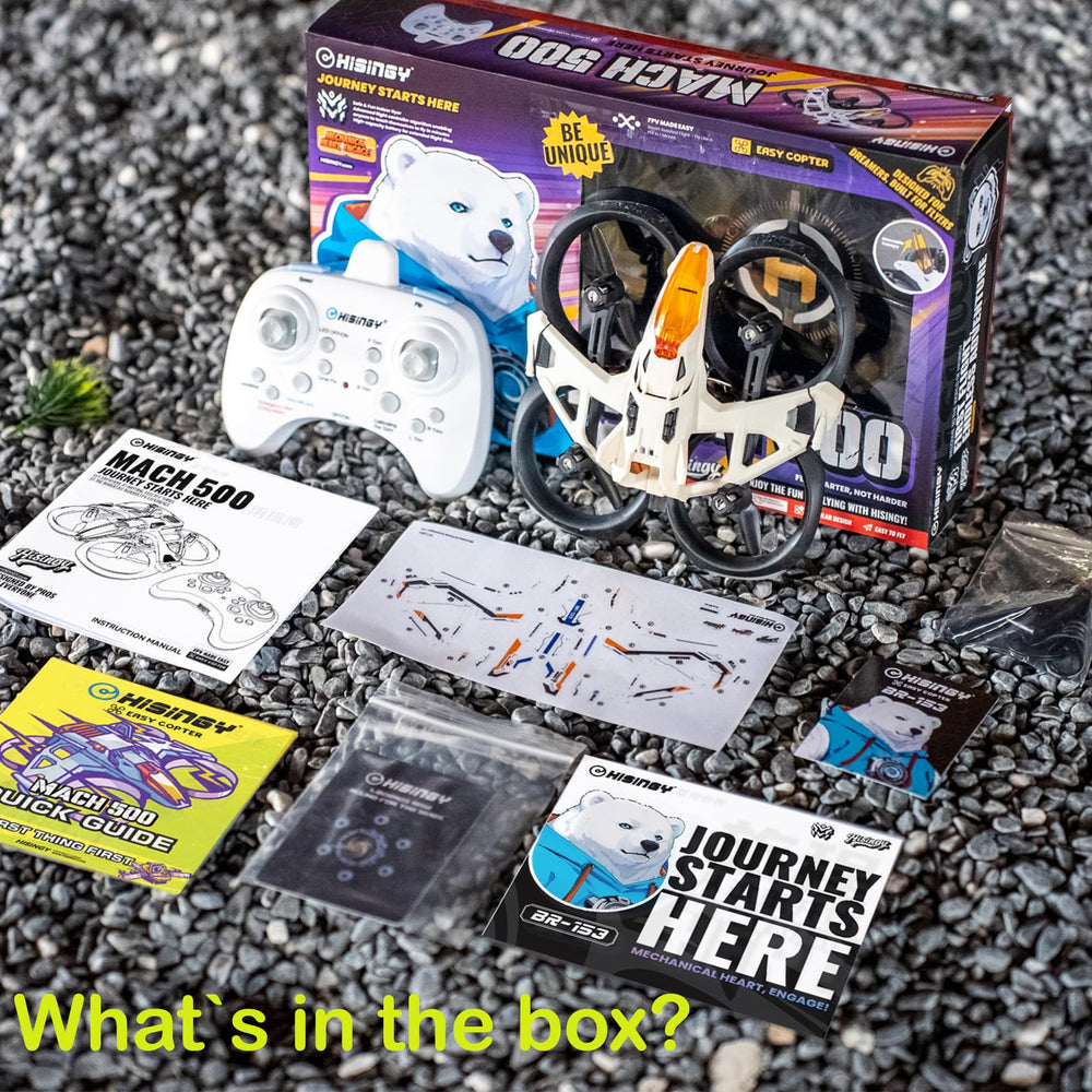 HISINGY MACH 500 gift pack ready for gifting and play.