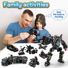 HISTOYE 700-piece stem blocks laid out for hands-on engineering and construction