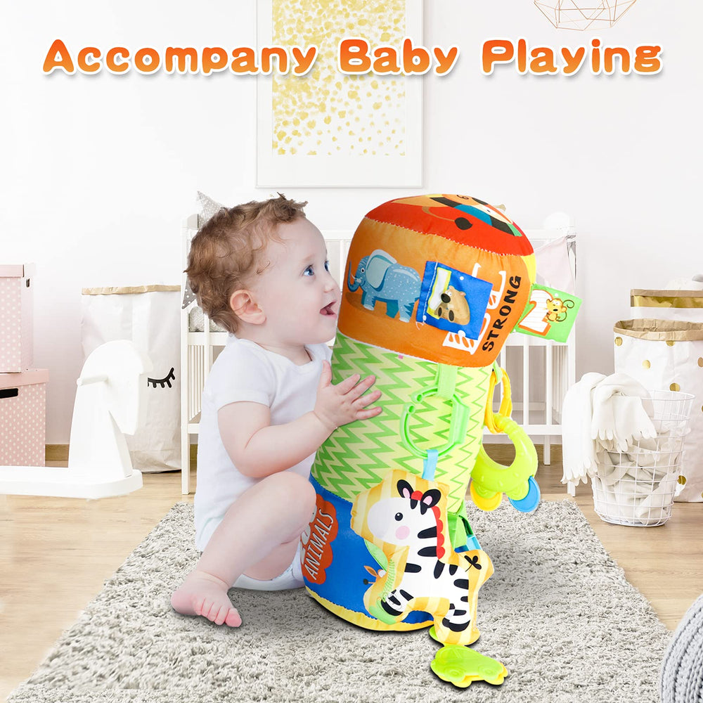 HISTOYE easy-clean plush cover makes wipe-down playtime simple.