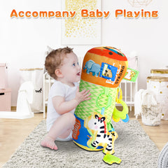 HISTOYE easy-clean plush cover makes wipe-down playtime simple.