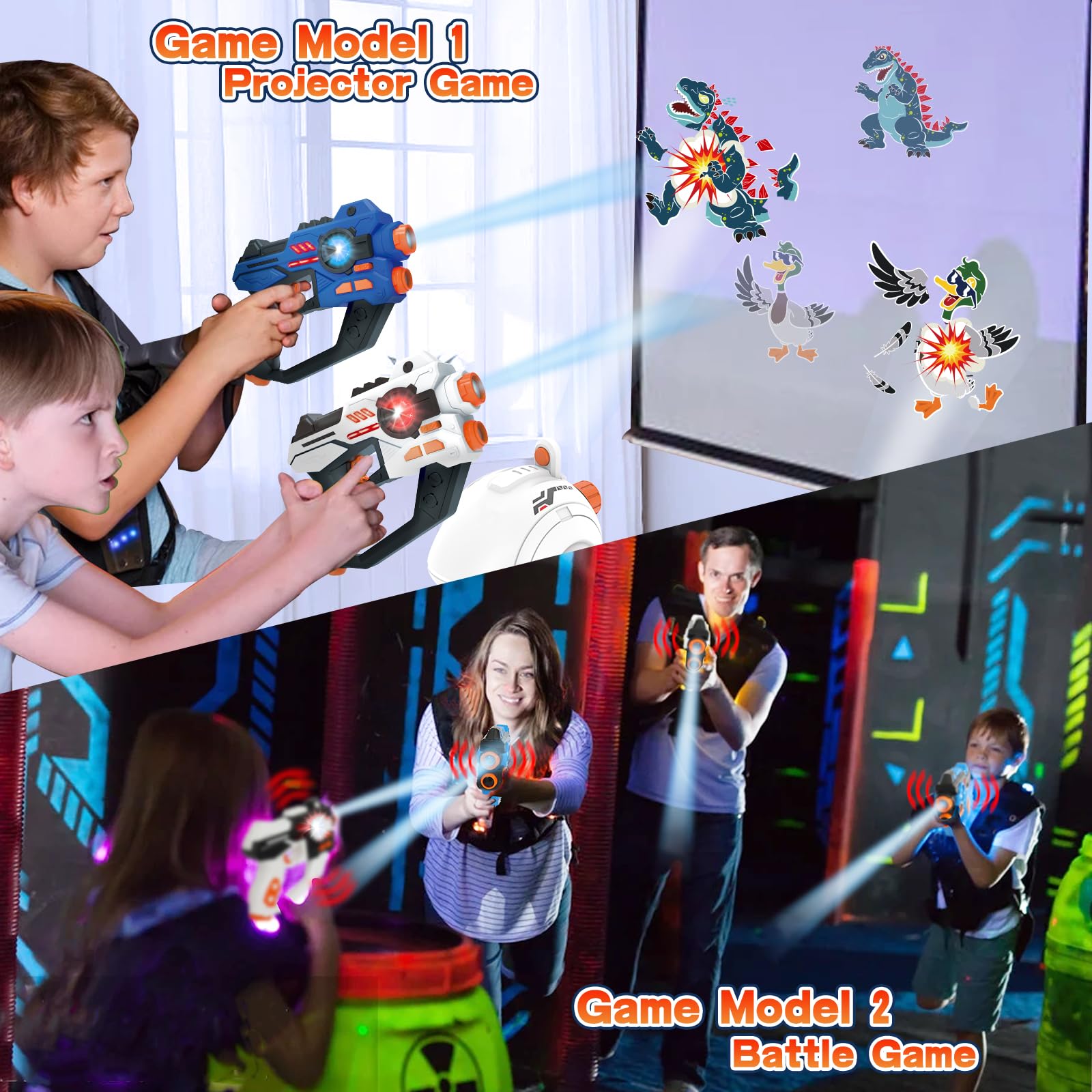 HISTOYE white laser tag gun suitable for team play