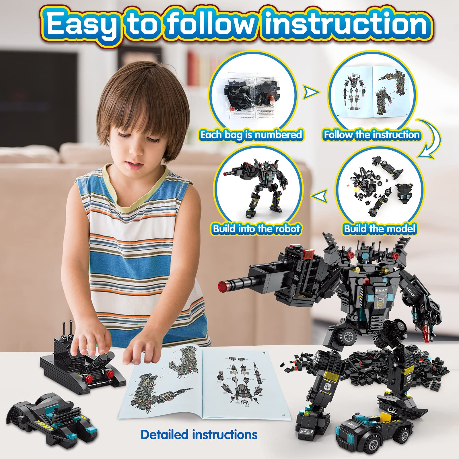 HISTOYE kids building multiple models to boost spatial thinking and problem-solving