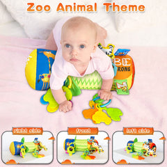 HISTOYE plush zoo animal design stimulates early recognition and color learning.