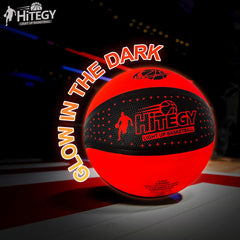 HITEGY Night play bounce LED highlights every dribble for safer, more fun outdoor games.