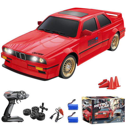 Hitish RC drift car with LED front lights for exciting night racing.