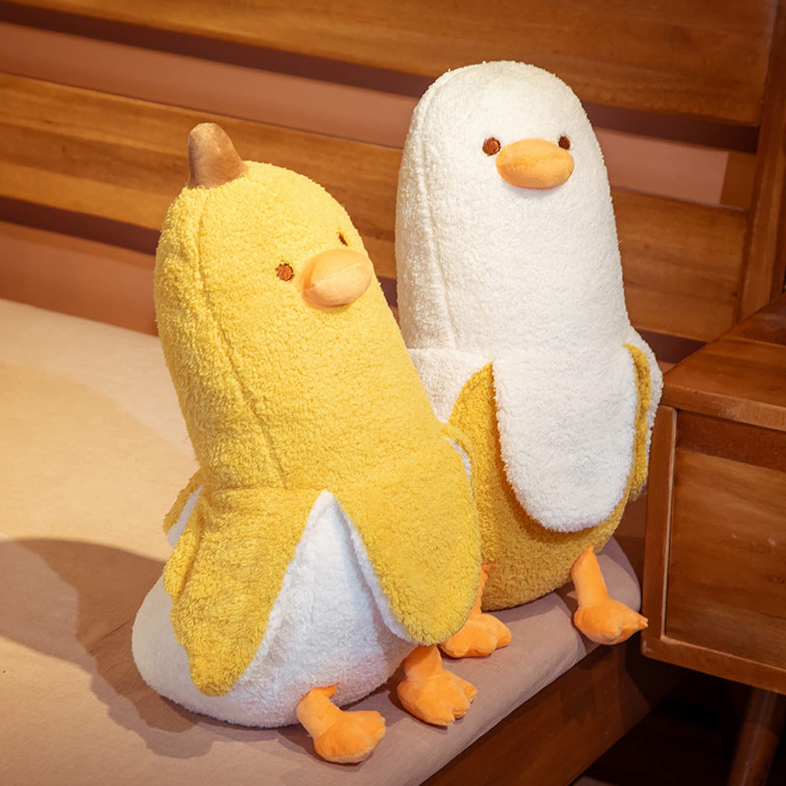 hitoshe banana duck hugging pillow, perfect for comforting hugs during reading time