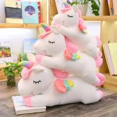 hitoshe unicorn plush in stretch velvet fabric, ultra soft touch