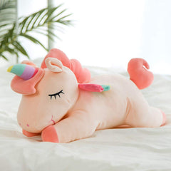 Hitoshe unicorn plush in stretch velvet fabric provides premium softness and durable everyday use.