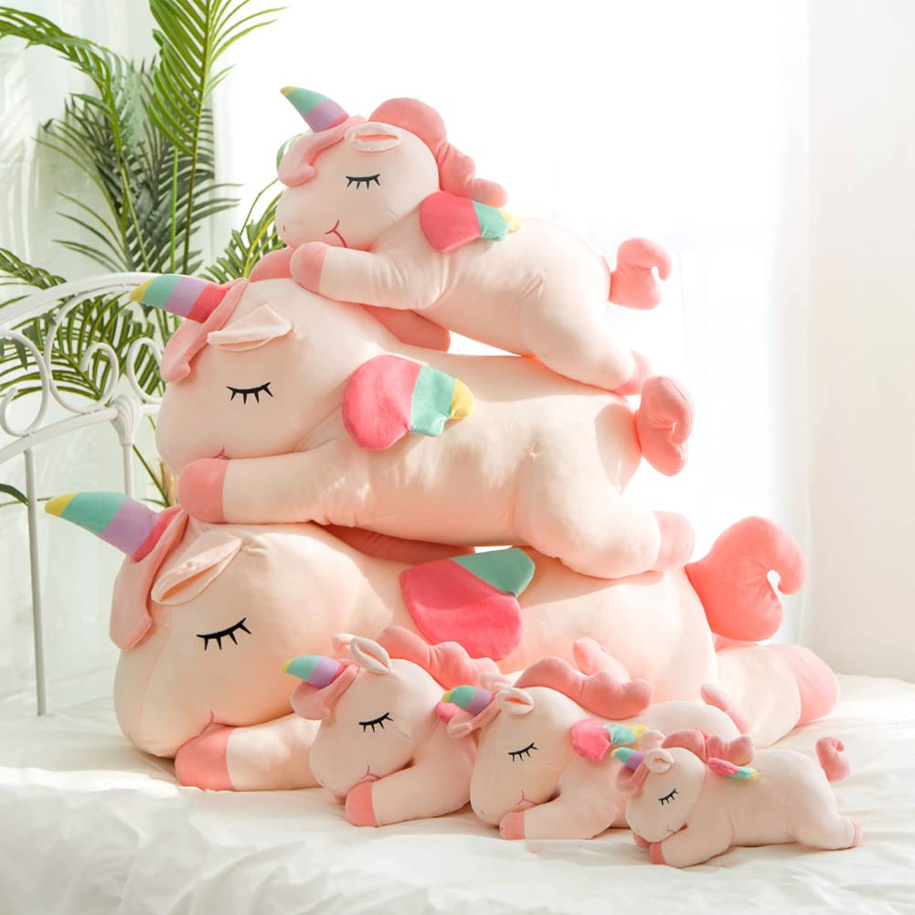 hitoshe unicorn smiling face plush invites hugs and cozy moments