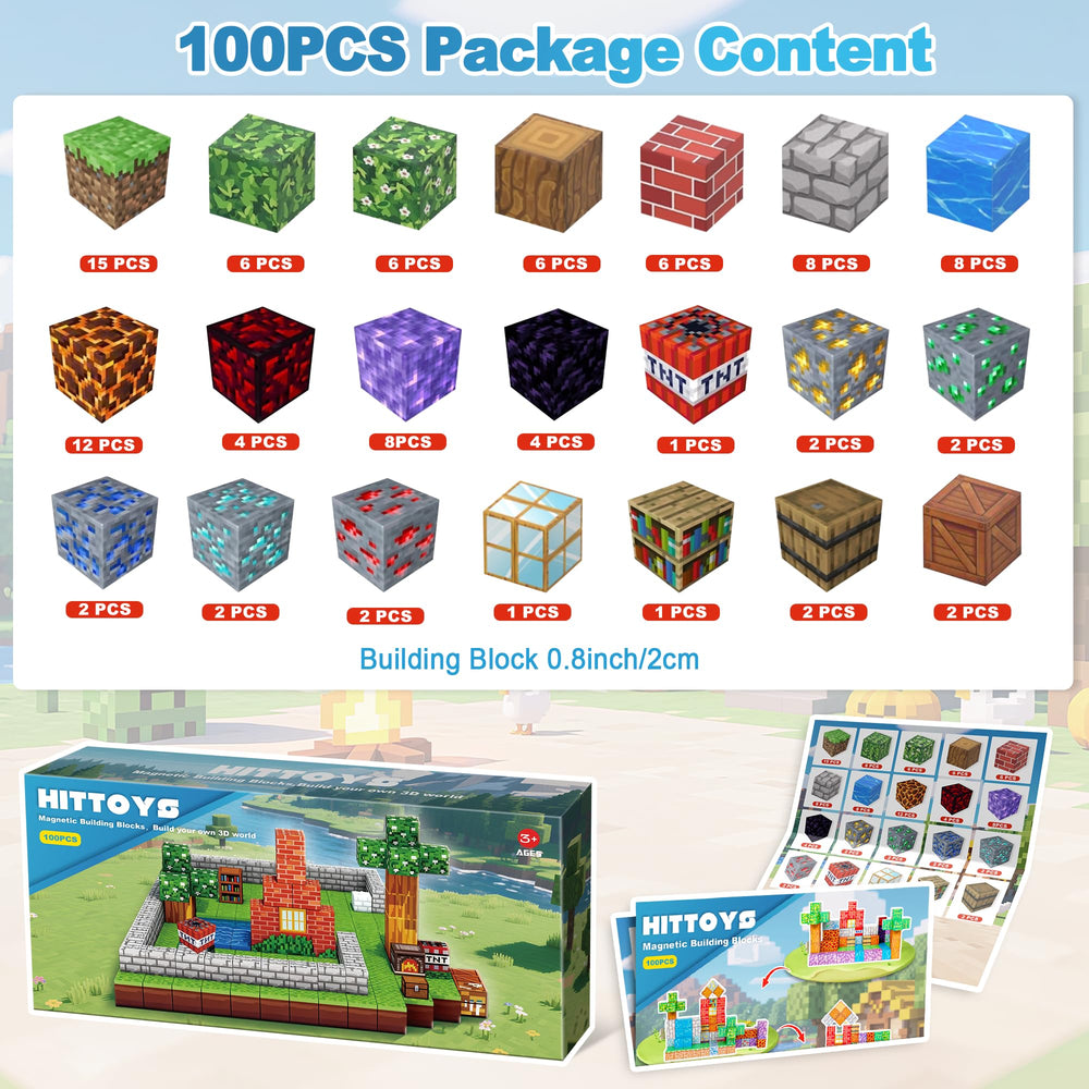 HitToys Magnetic Blocks theme-build world encourages imaginative storytelling