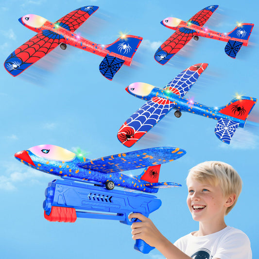HitToys Spider-Themed foam glider red for outdoor play and soft landings