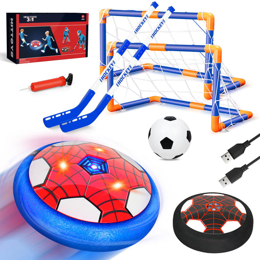 HitToys Spider Hover Soccer Ball front view for immersive indoor play