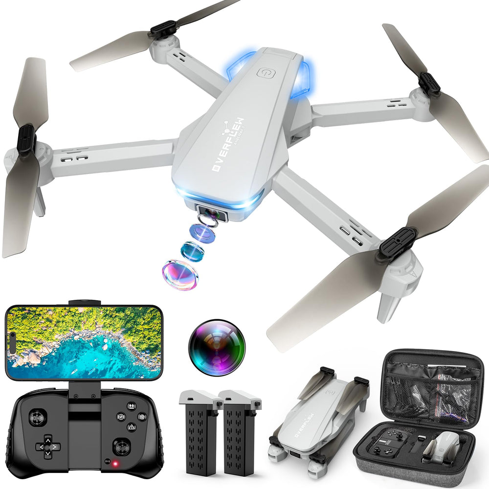 Hiturbo drone with 1080p camera captures clear aerial footage during flight.