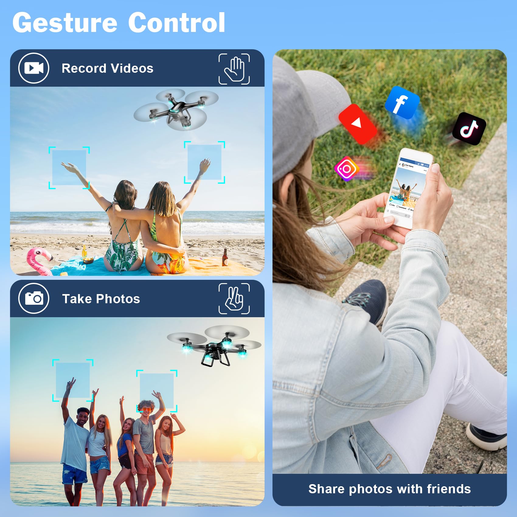 HitTurbo drone 3D flips and circle flight for dynamic videos and practice.