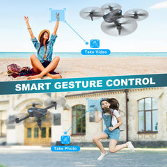 Hiturbo drone folded for compact portability and quick setup.