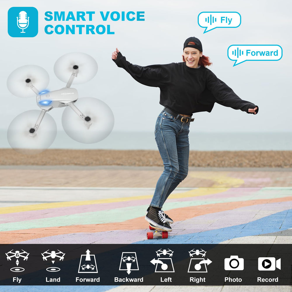 Hiturbo drone gesture control for easy selfie captures.