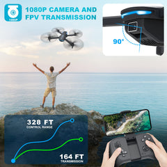 Hit Turbo drone two batteries extend flight time up to 24 minutes.