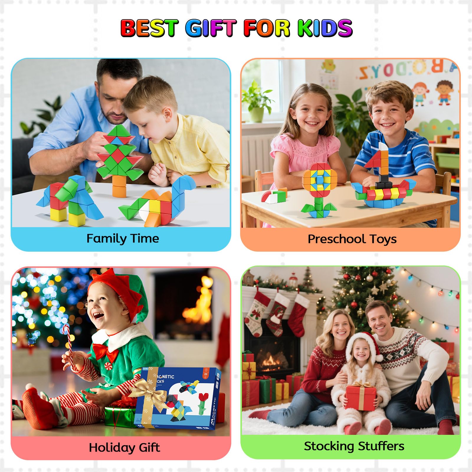 Hiwawind non-toxic blocks with rounded edges ensure safe exploration
