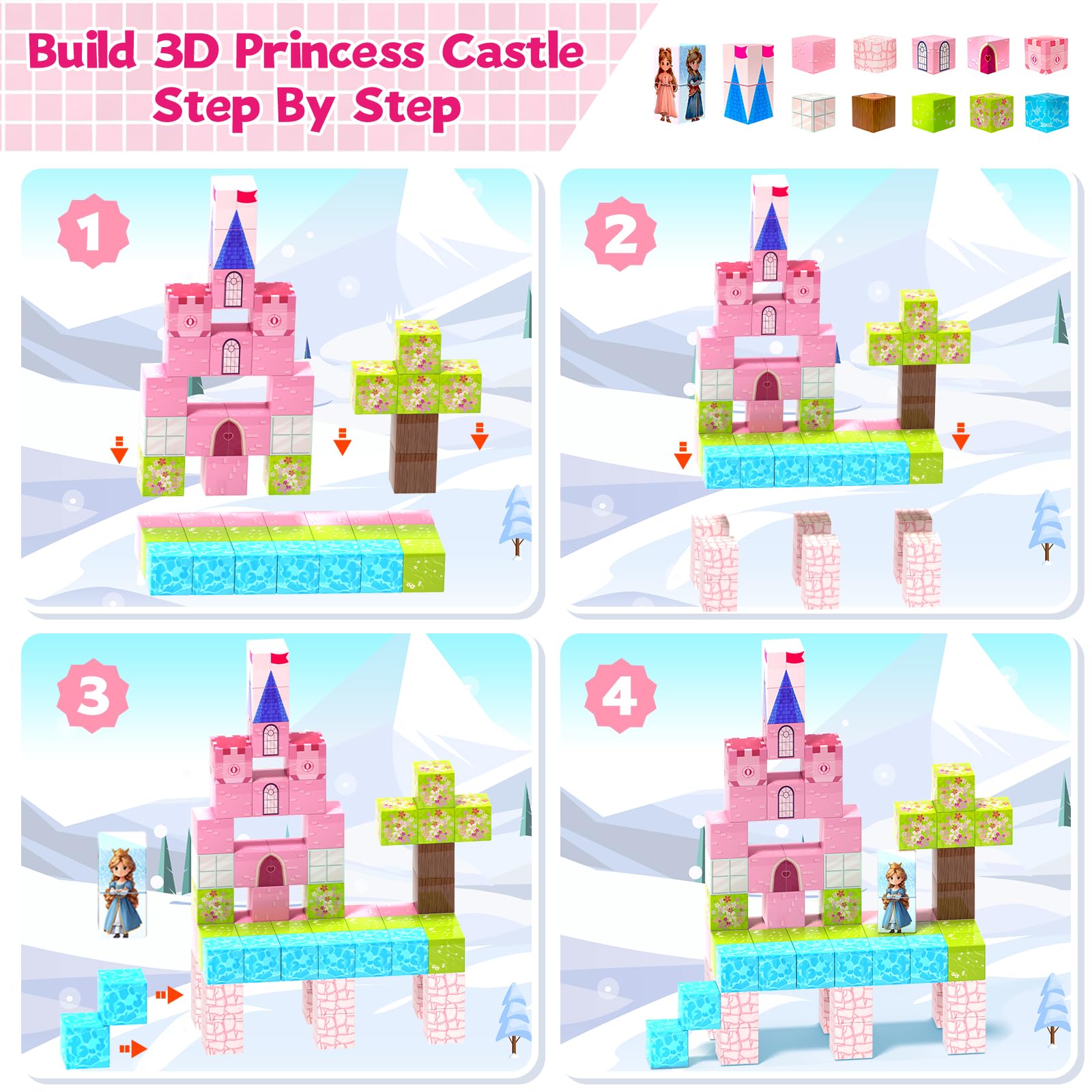 Hiwawind colorful blocks boost color recognition and spatial skills