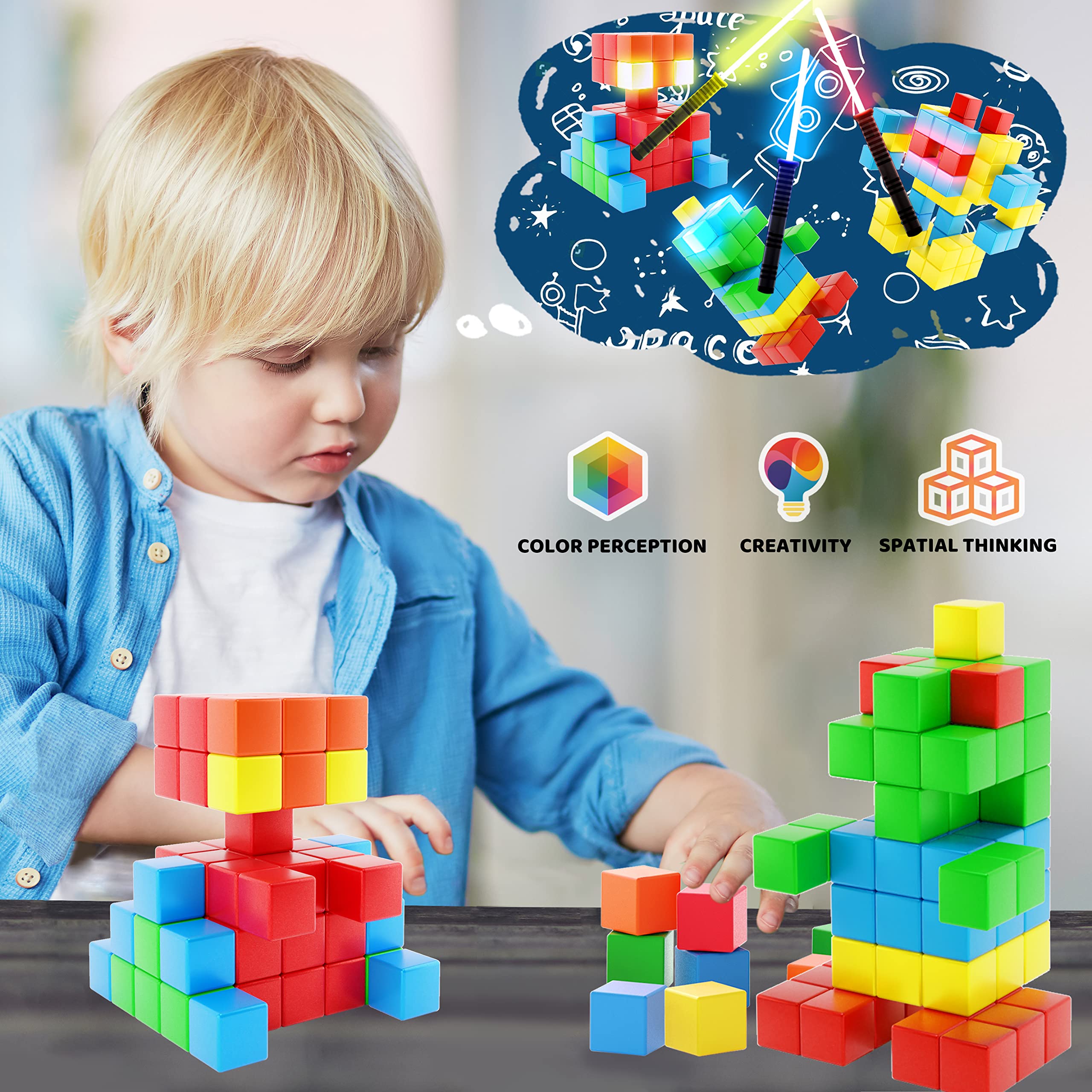 Hiwawind magnetic blocks gift-ready packaging ideal for birthdays