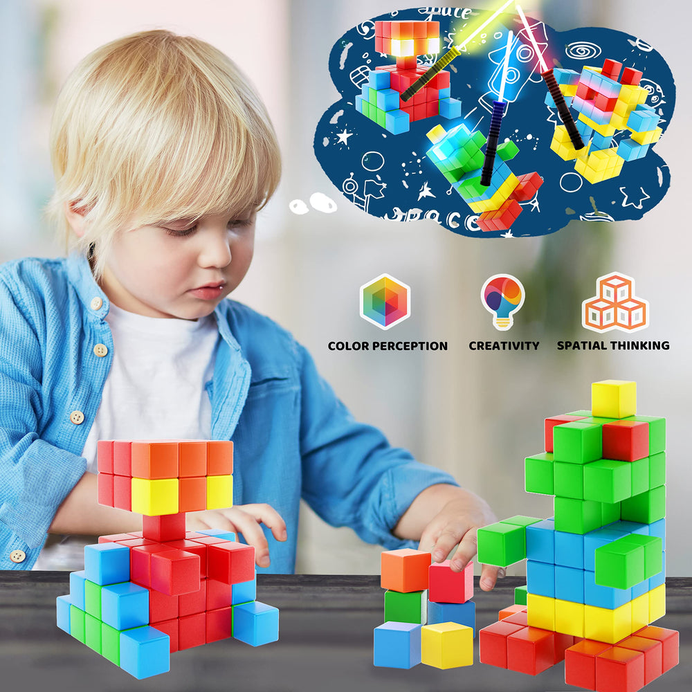 Hiwawind magnetic blocks gift-ready packaging ideal for birthdays
