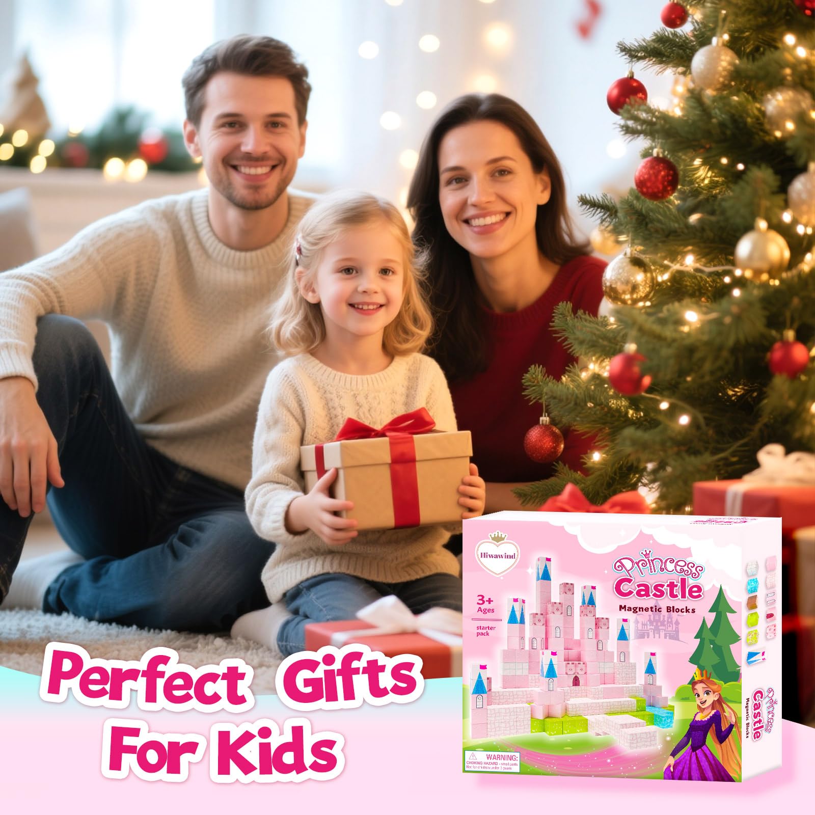 Hiwawind magnetic blocks build sturdy towers with strong magnets