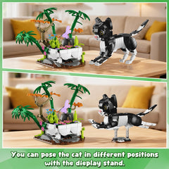 HiWEEGO Articulated Figures theater shows movable panda paws and zebra necks