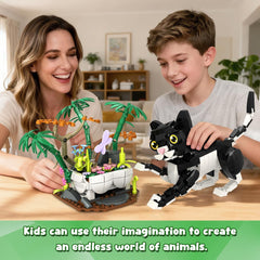 HiWEEGO Zebra Building Set zebra figure with striped texture for storytelling
