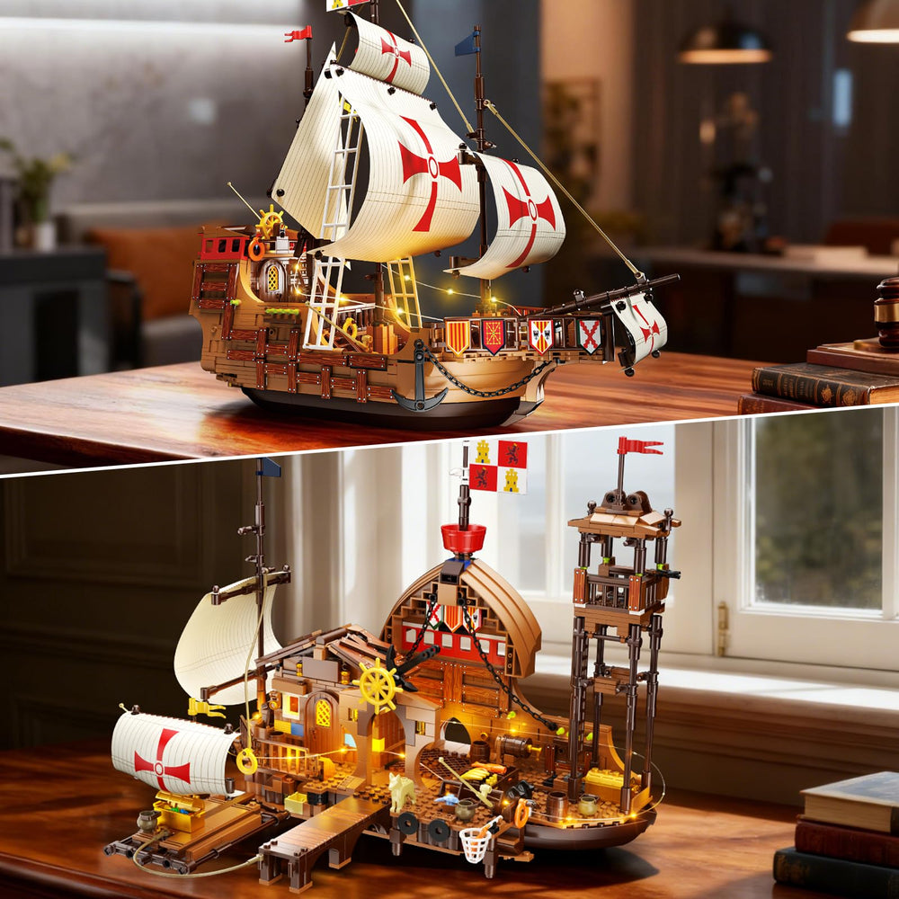 HiWEEGO educational historical ship-building set supports hands-on learning.