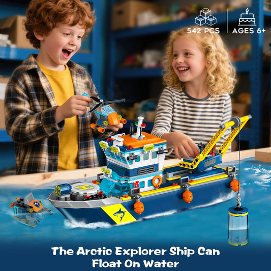 HiWEEGO floating explorer ship on water sparks imaginative voyaging