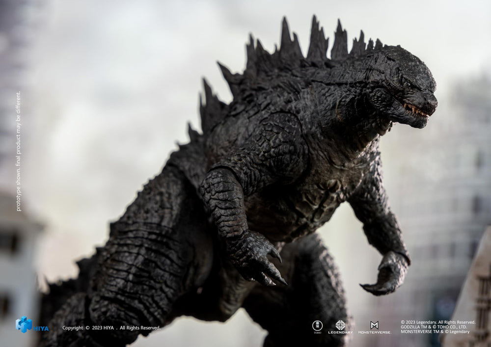 Hiya Toys Godzilla Exquisite Basic PREVIEWS Exclusive badge and packaging.