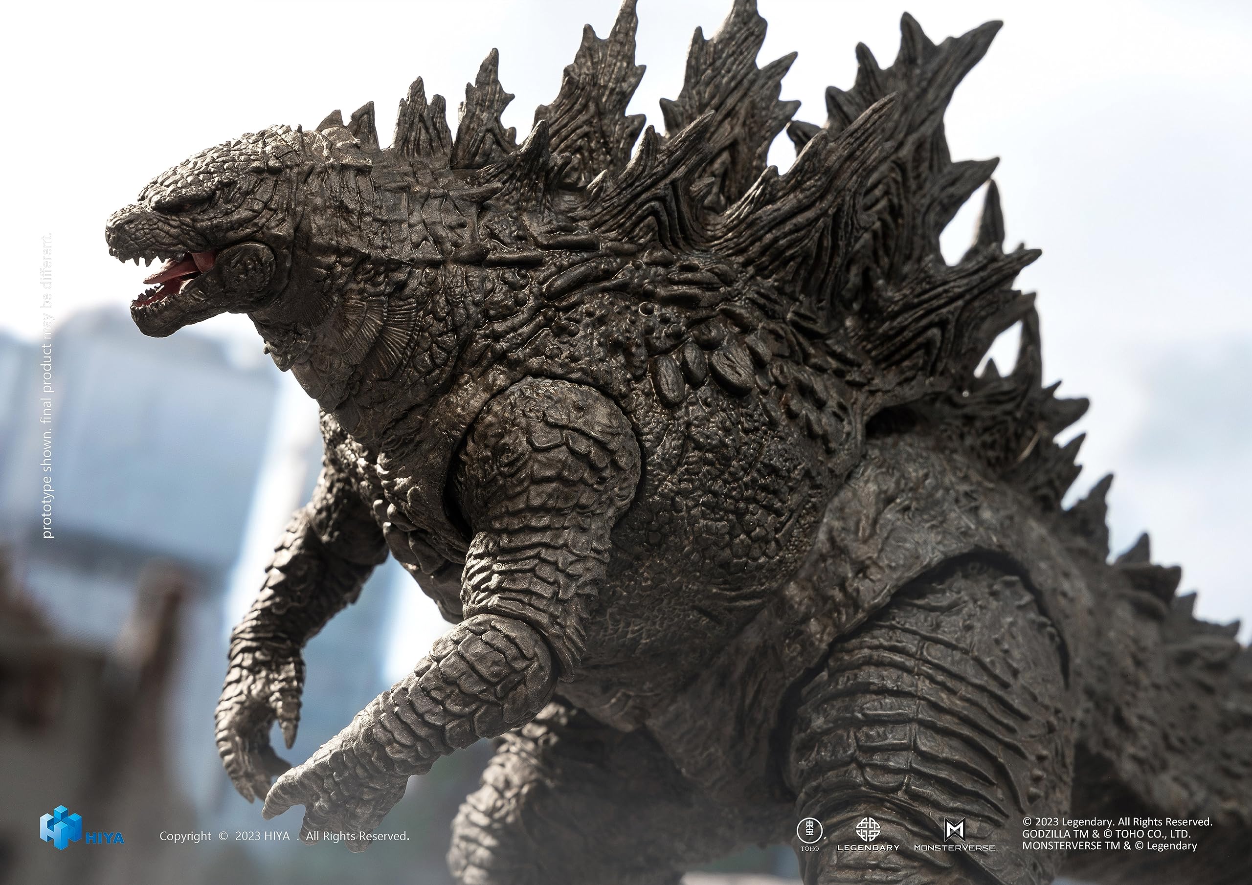 Hiya Toys Godzilla Exquisite Basic Series PX 7 inch height figure in profile