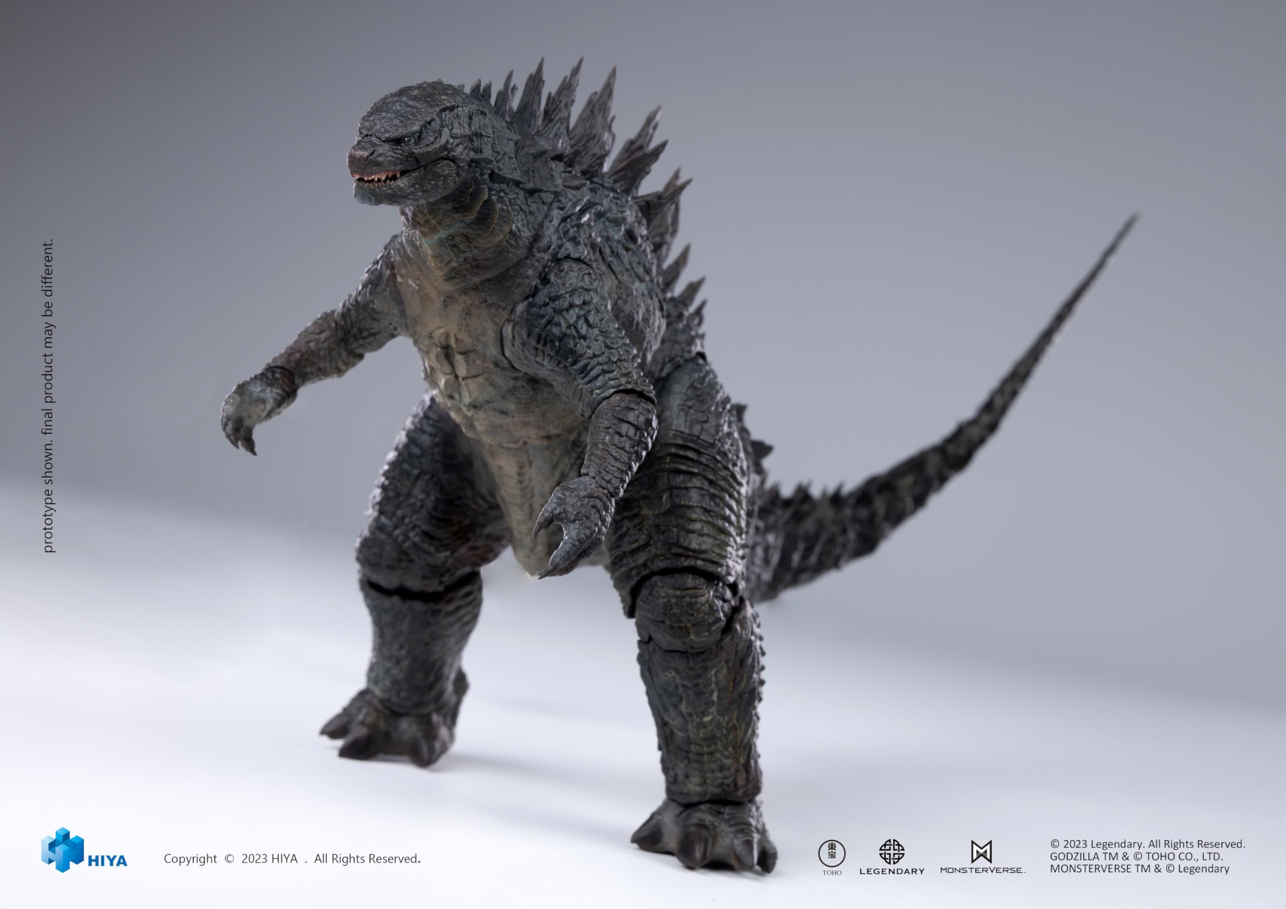 Hiya Toys Godzilla Exquisite Basic 6.2-inch height for display scale.
