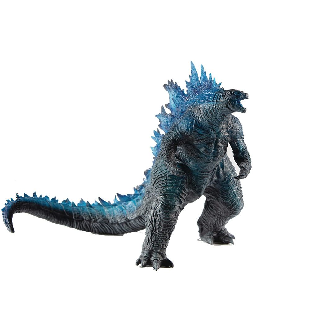 Hiya Toys Godzilla Stylist Series figure with glowing blue spines for display.