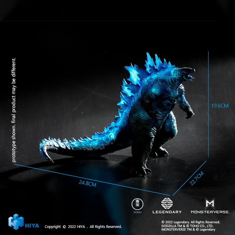 Hiya Toys Godzilla Stylist Series 7.7-inch PVC figure ready for shelf display.