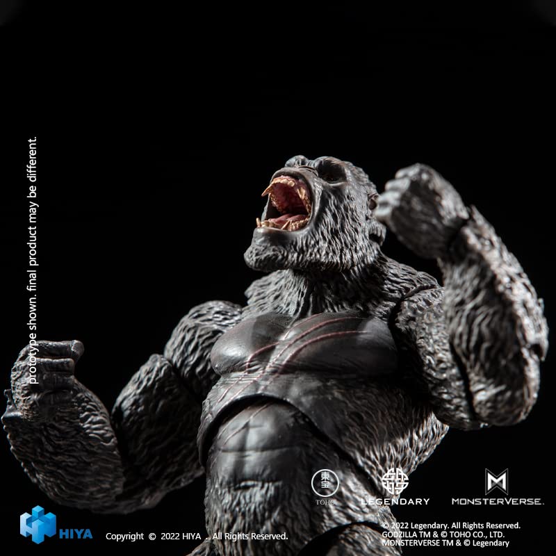 Hiya Toys Kong Exquisite Basic PX figure close-up highlighting battle wounds and texture.
