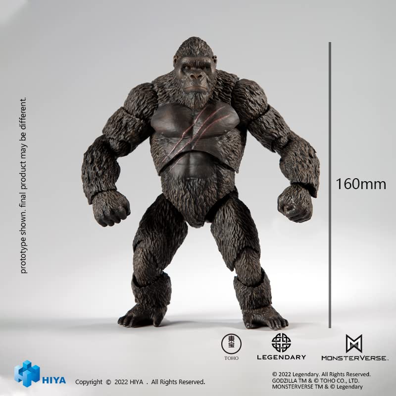 Hiya Toys Kong Exquisite Basic PX figure near-scale size at 6.3 inches tall.