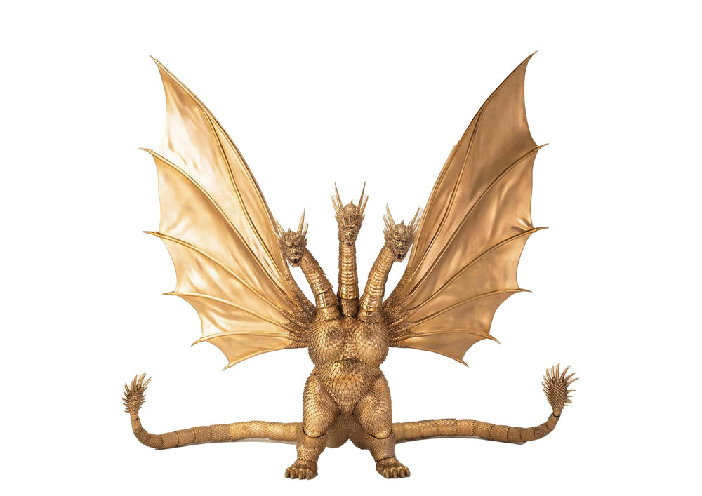 Hiya Toys King Ghidorah 13-inch tall figure on display shelf