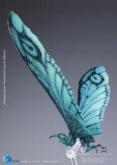 Hiya Toys Mothra Emerald Titan showcases poster-inspired styling.