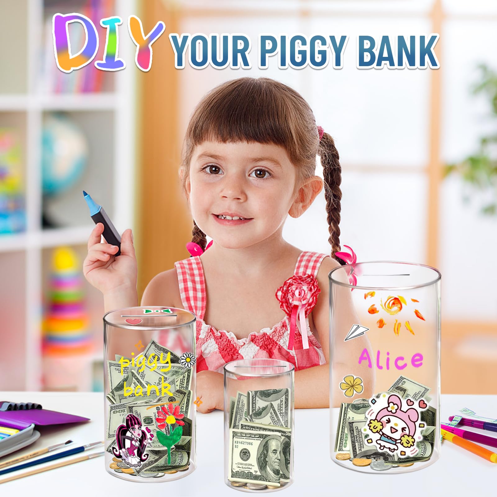 Durable acrylic Hizgo bank vs ceramic alternatives.