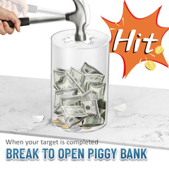 Hizgo three-size savings jar suitable for adults and kids.