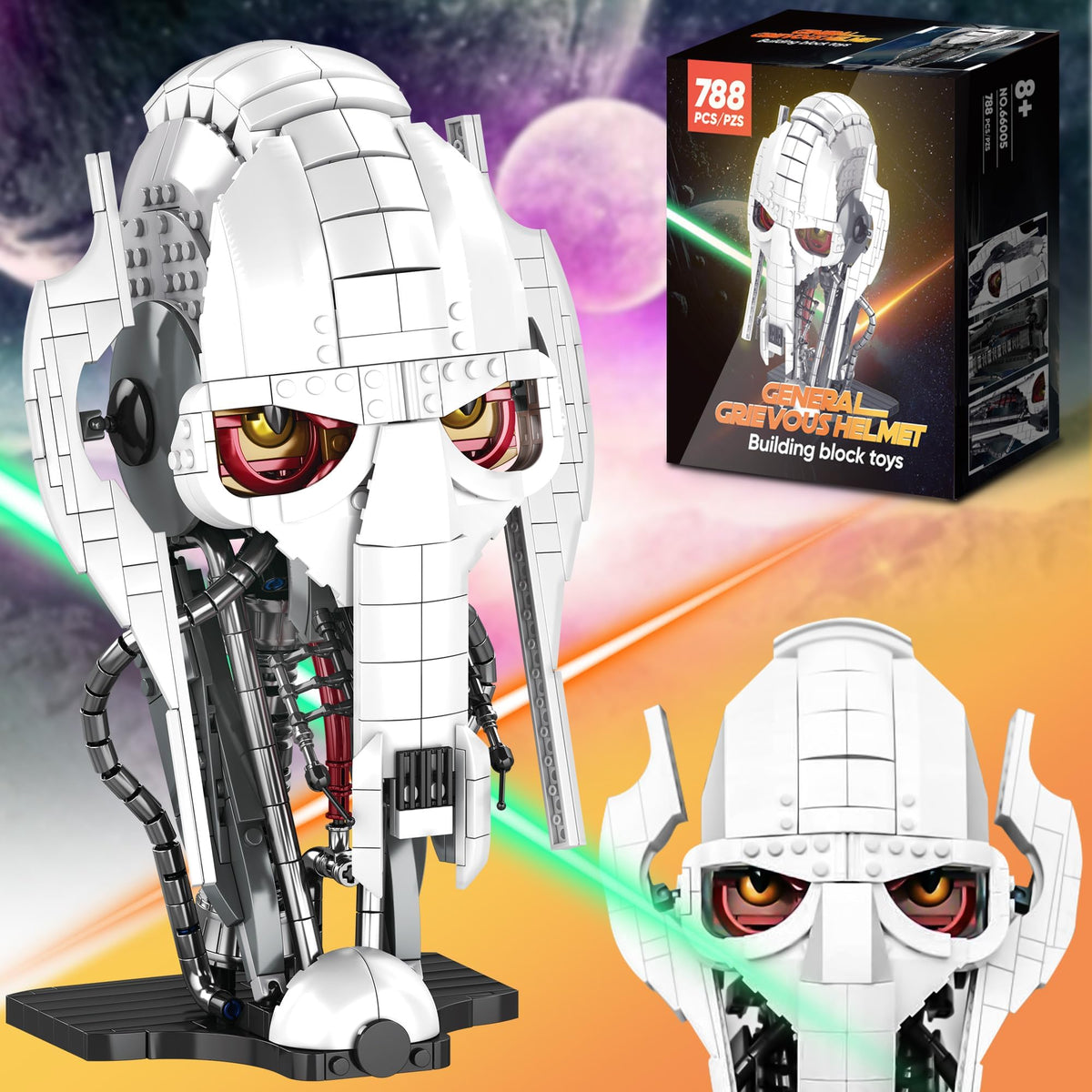 HiztoBlo General Helmet assembly shown as a display piece for fans.