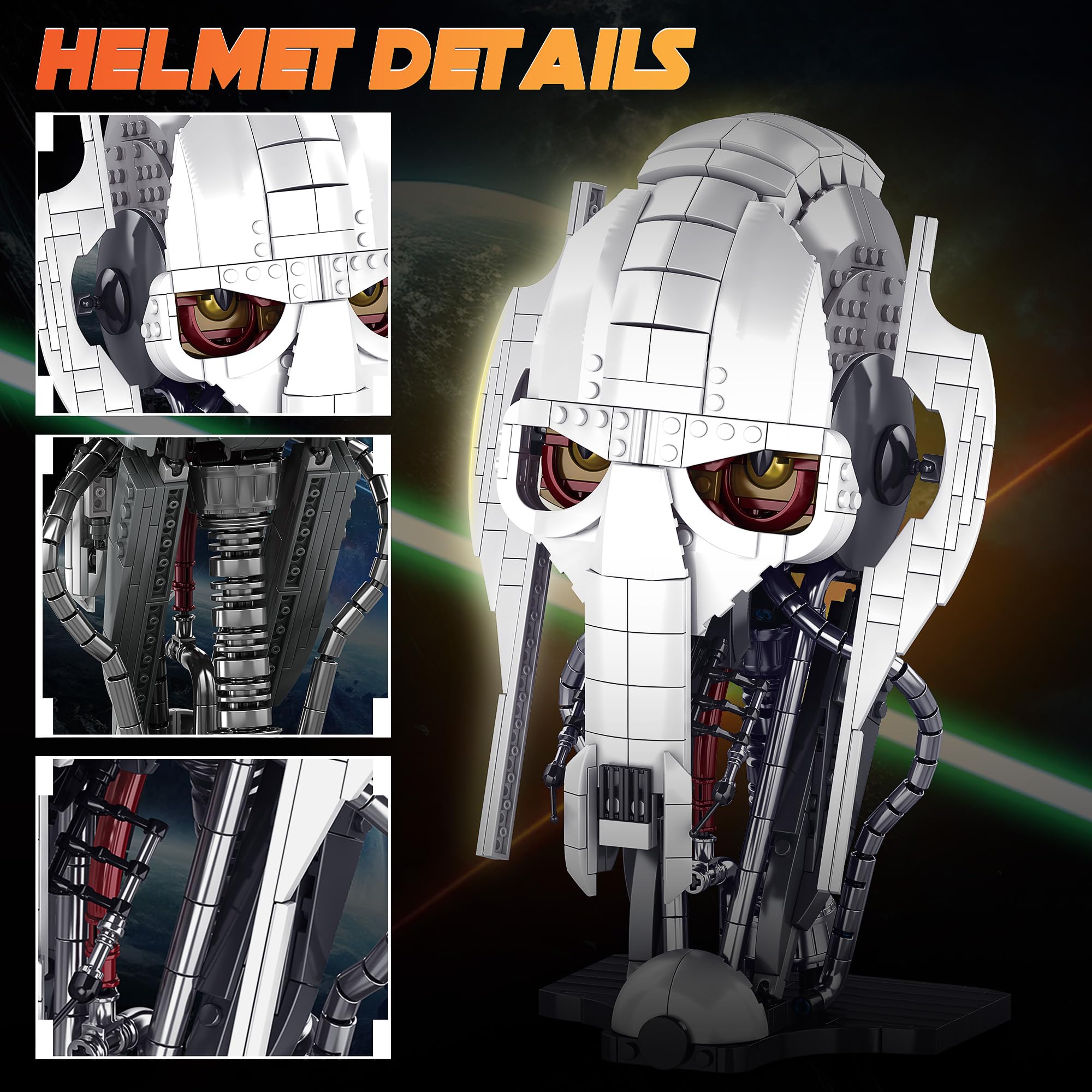 HiztoBlo helmet detail features for immersive viewing in a study.