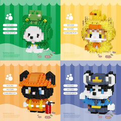 HJPLPXH doctor cat-dog blocks image shows nurturing play and roleplay exploration