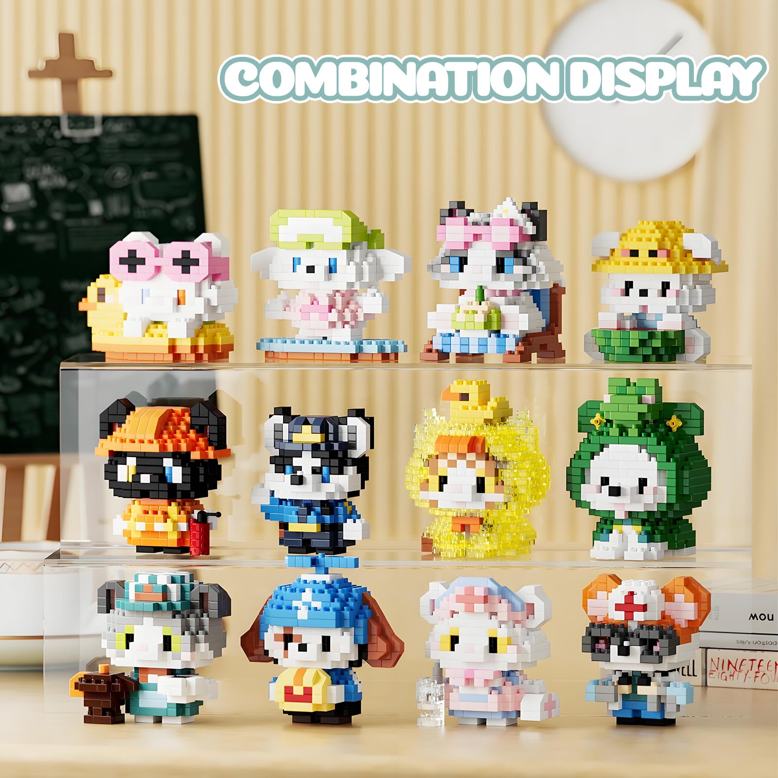 HJPLPXH firefighter cat-dog blocks image conveys bravery and hands-on creativity