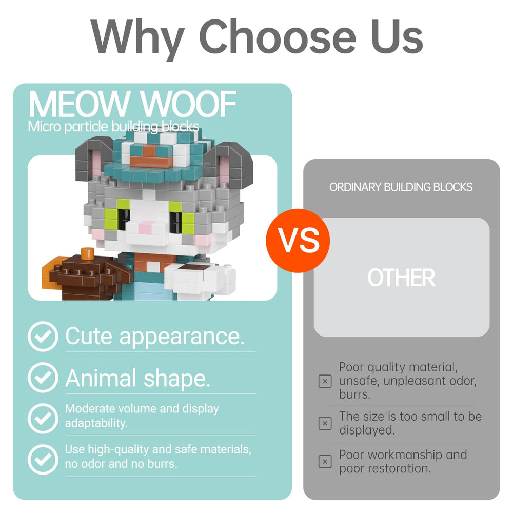 HJPLPXH gift box packaging cat-dog blocks image ready-to-gift experience