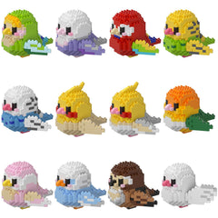 HJPLPXH Parrots Mini Block Sets bird models box sparks creative building for kids