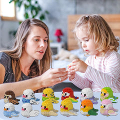 HJPLPXH Parrots Mini Block Sets birthday gift idea with interactive play